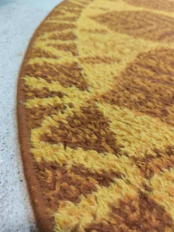 Tapis rond vintage des années 70 style Desso