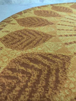 Tapis rond vintage des années 70 style Desso
