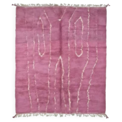 Tapis Rose Contemporain - 390 x 290 cm