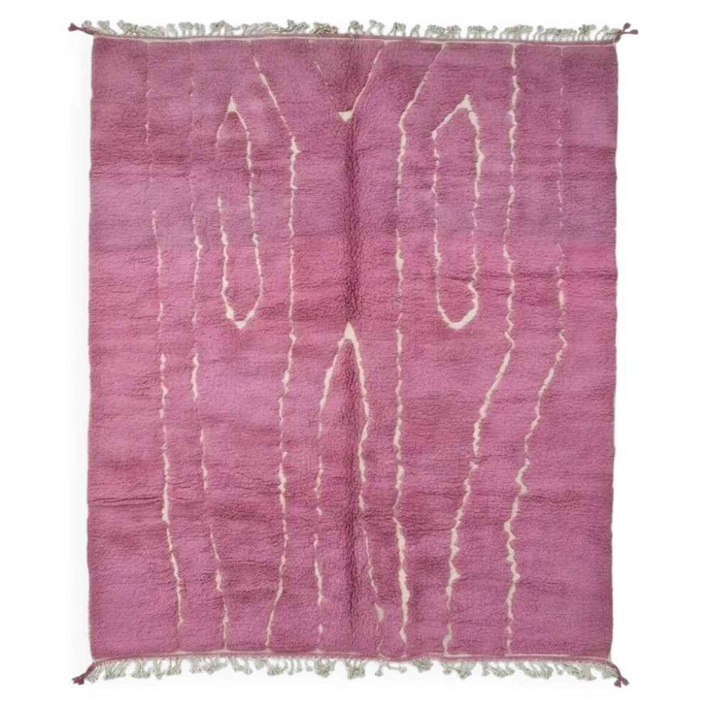Tapis Rose Contemporain - 390 x 290 cm