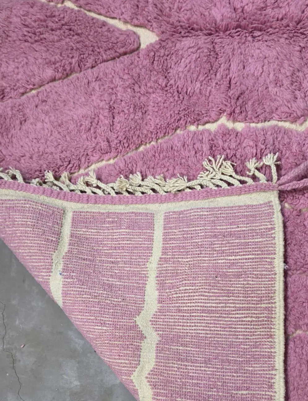 Tapis Rose Contemporain - 390 x 290 cm