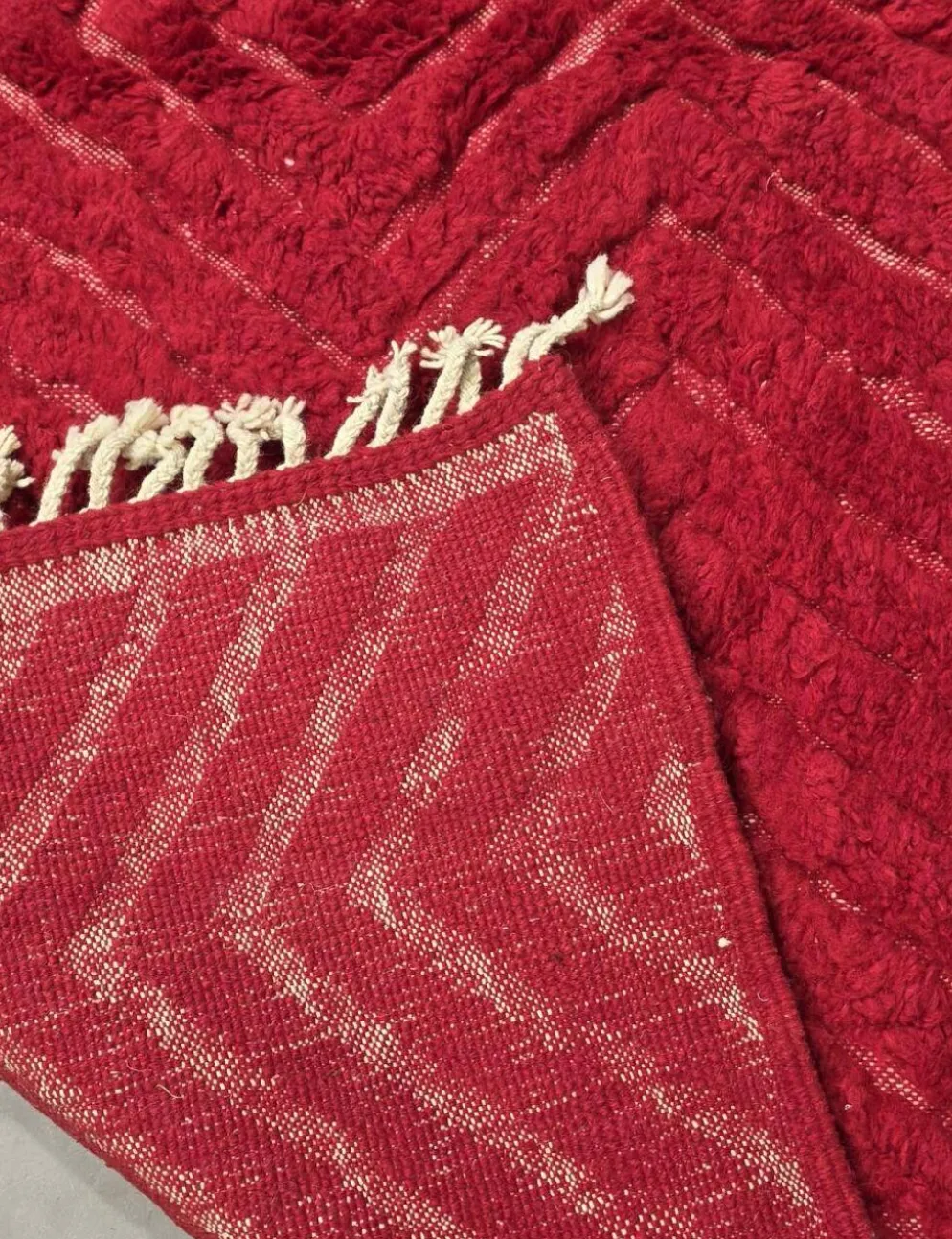 Tapis Rouge Contemporain - 300 x 250 cm