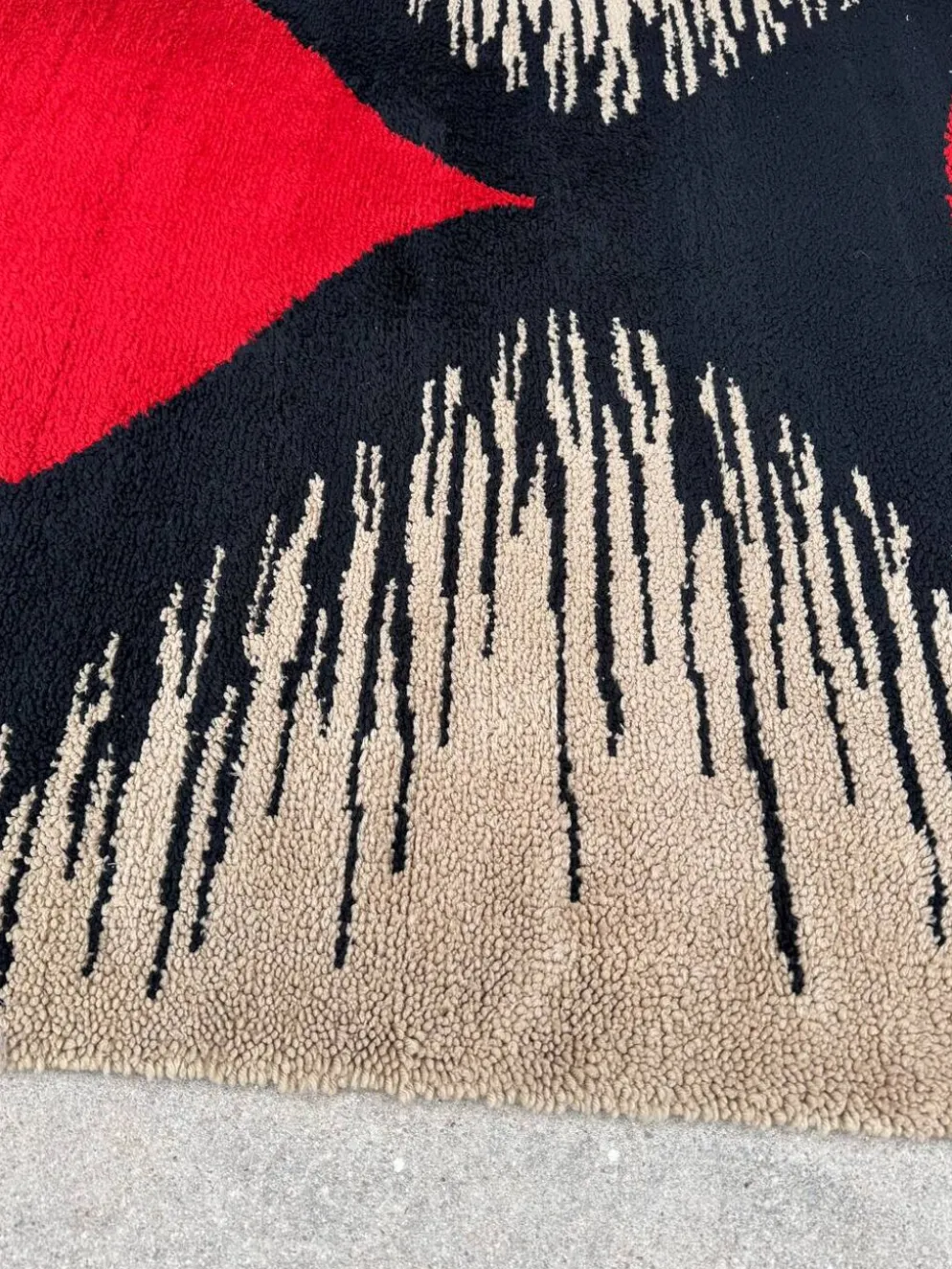 Tapis Rya scandinave, années 70