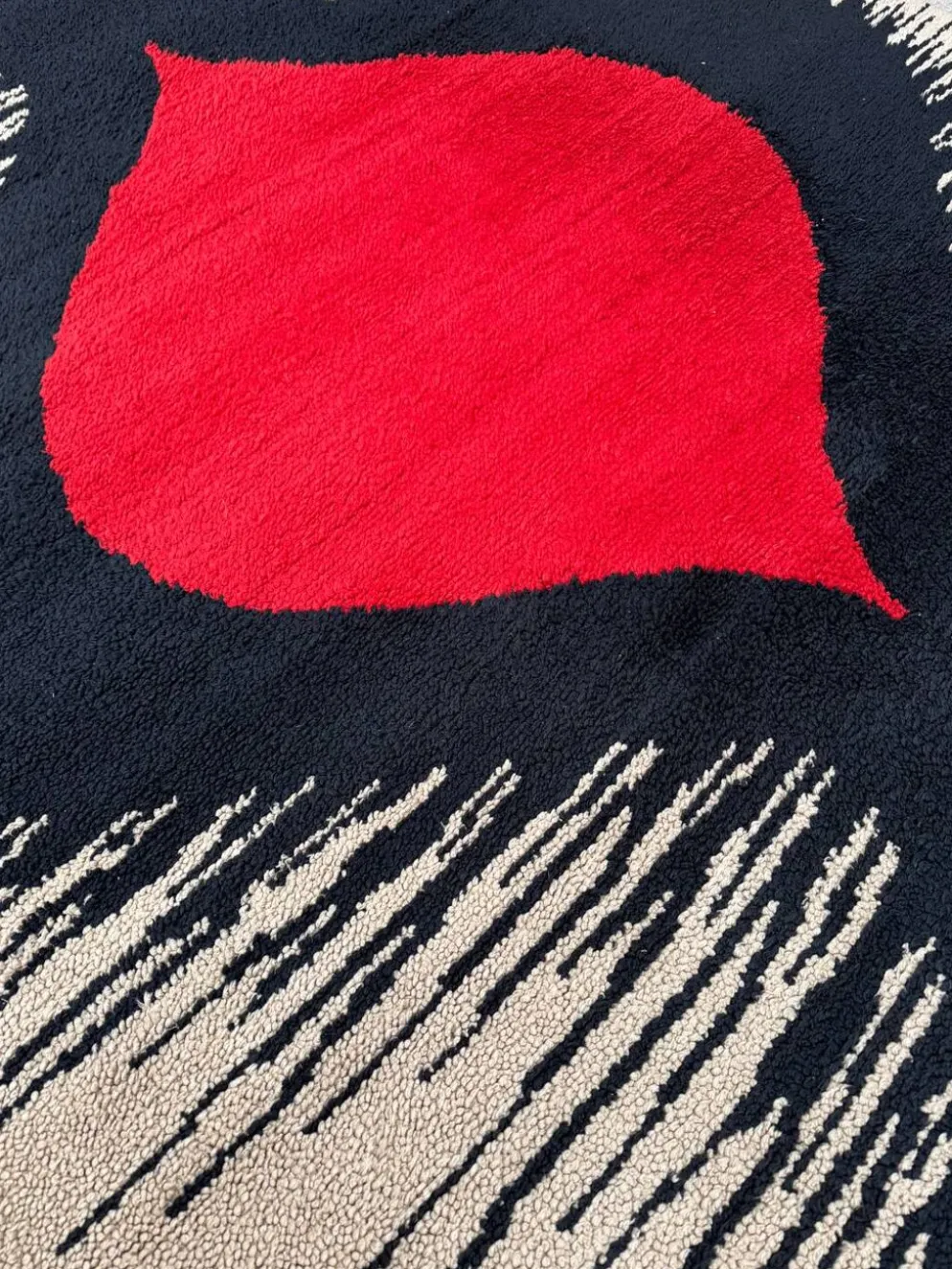 Tapis Rya scandinave, années 70