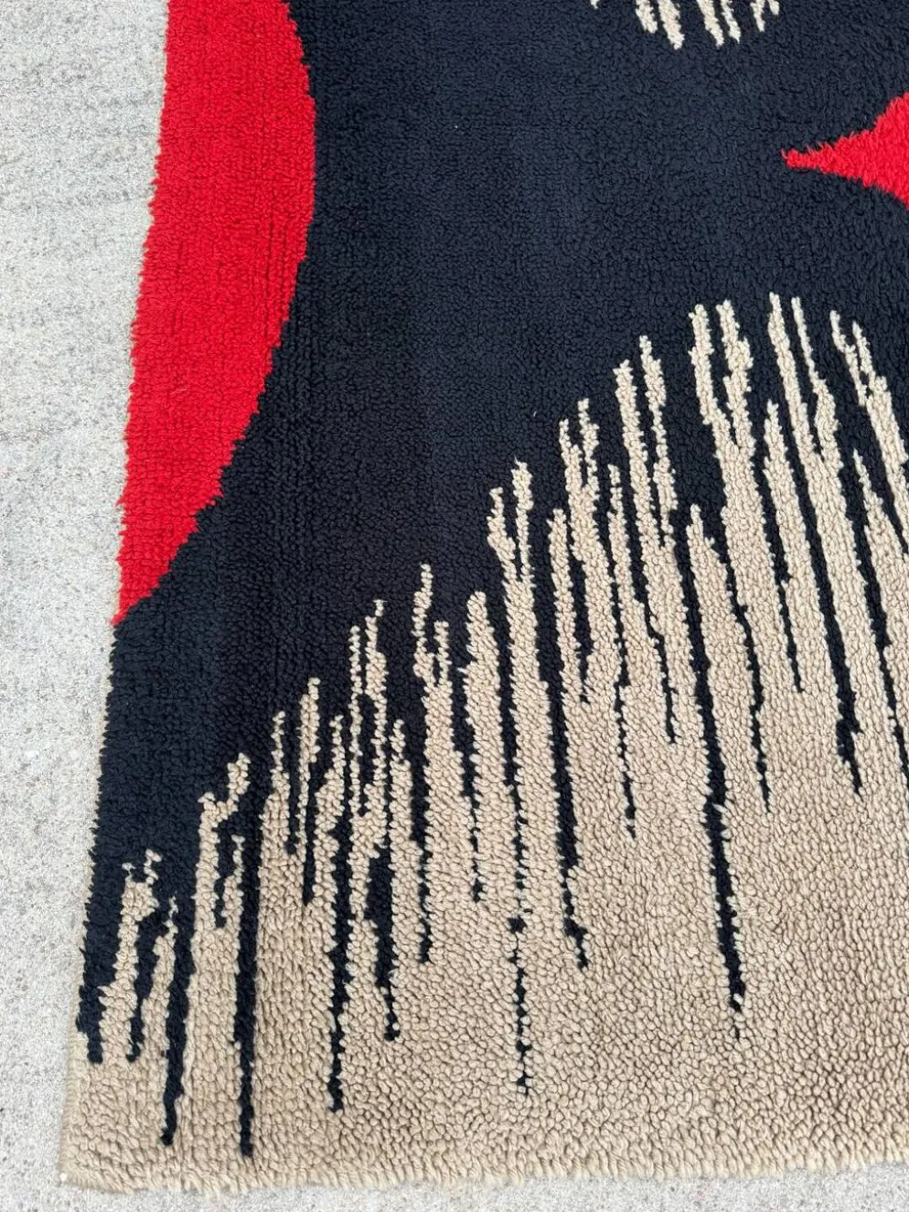 Tapis Rya scandinave, années 70