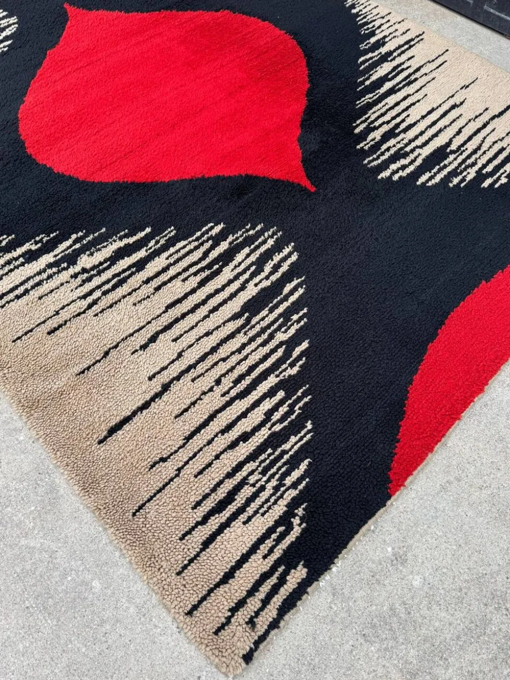 Tapis Rya scandinave, années 70