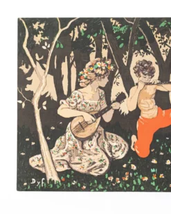 Tapisserie Allégorie du Printemps, imprimée sur toile, France, 1960s