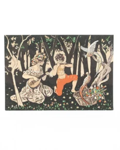 Tapisserie Allégorie du Printemps, imprimée sur toile, France, 1960s