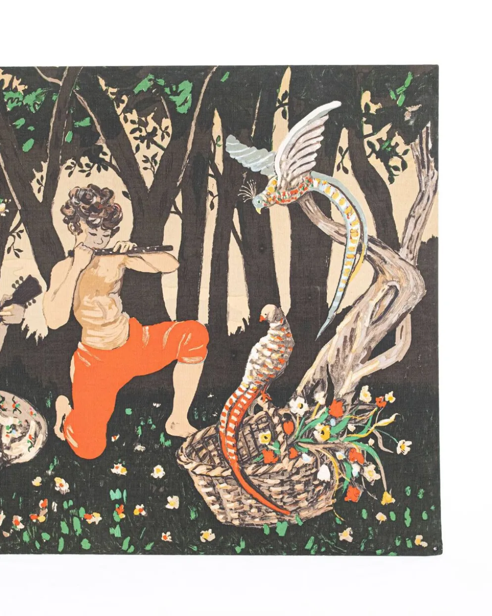 Tapisserie Allégorie du Printemps, imprimée sur toile, France, 1960s