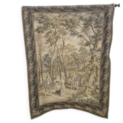 Tapisserie avec une scène forestière idyllique