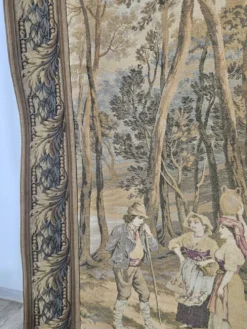Tapisserie avec une scène forestière idyllique