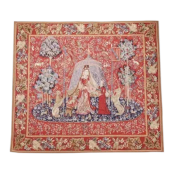Tapisserie chinoise « La Dame à la Licorne » 20ème siècle