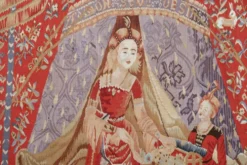Tapisserie chinoise « La Dame à la Licorne » 20ème siècle