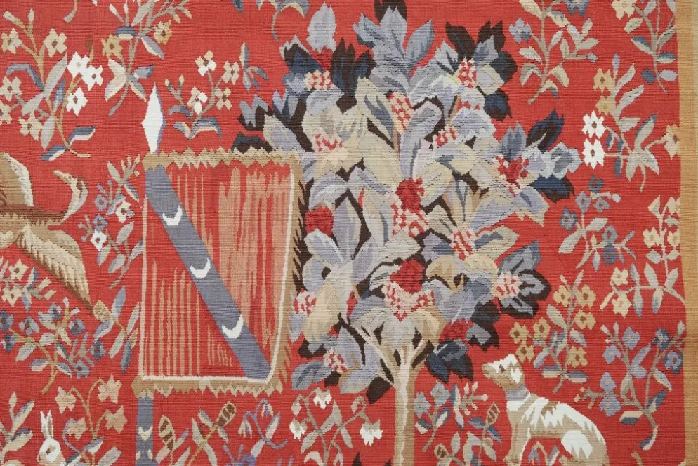 Tapisserie chinoise « La Dame à la Licorne » 20ème siècle