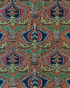 Tapisserie de broderie de grenade de l'art populaire suédois par Edna Nihlén, Suède 1956