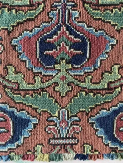 Tapisserie de broderie de grenade de l'art populaire suédois par Edna Nihlén, Suède 1956