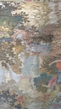Tapisserie de laine "Verdure Flamande" de la manufacture Robert Four