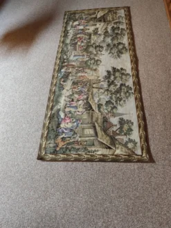 Tapisserie des Gobelins Scene de fête au village en super état
