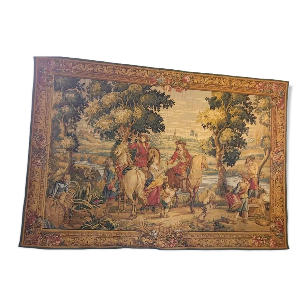 Tapisserie d'Halluin - "Les Sonneurs du Roi" - Jules Pansu (180 x 260 cm)