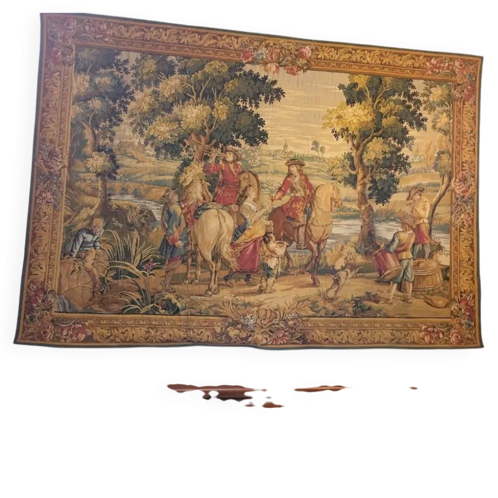 Tapisserie d'Halluin - "Les Sonneurs du Roi" - Jules Pansu (180 x 260 cm)
