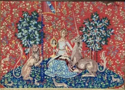 Tapisserie faite à la main, dans un cadre