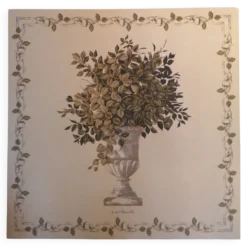 Tapisserie feuillages dans vase Médicis