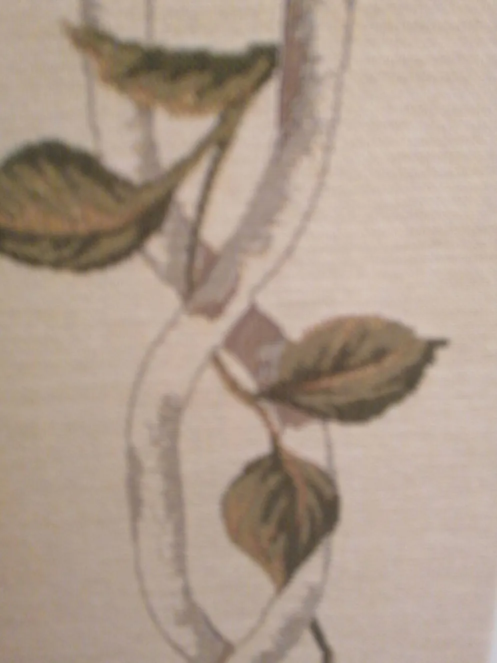 Tapisserie feuillages dans vase Médicis