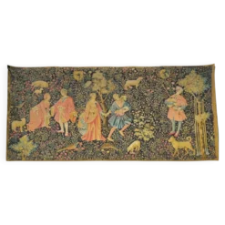Tapisserie française vintage « La Dame » Artis Flora, Médiévale , Musée du Louvre