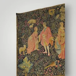 Tapisserie française vintage « La Dame » Artis Flora, Médiévale , Musée du Louvre