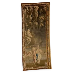 Tapisserie laine et soie, portière, XVIIIème siècle