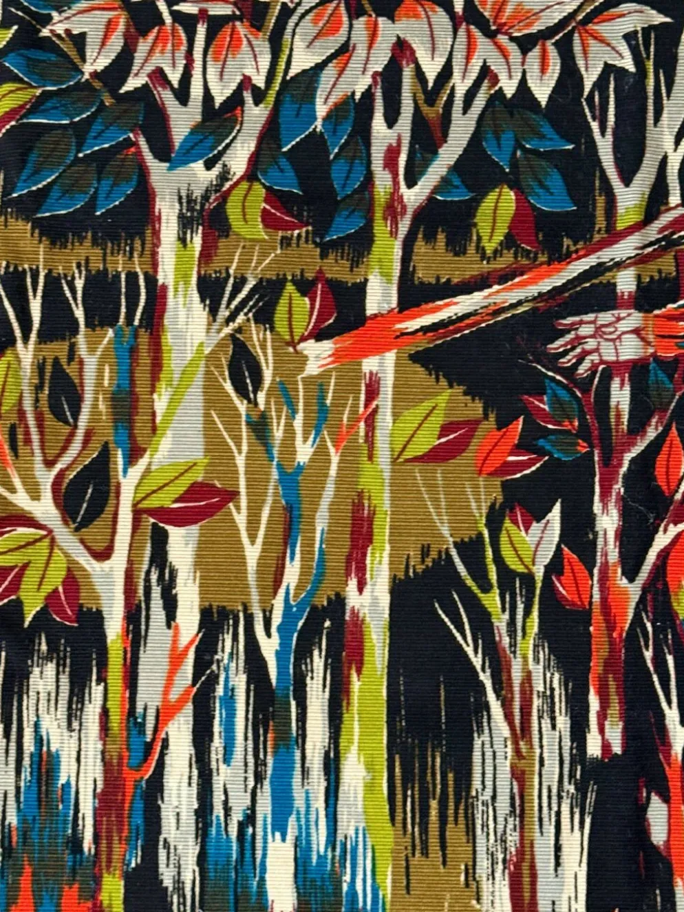 Tapisserie "Le bucheron" de Jean-Claude Bissery.