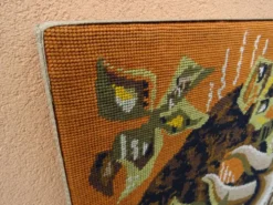 Tapisserie murale canevas Le Bélier M.M. Charollais vintage an 60/70