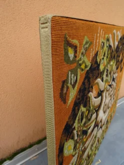 Tapisserie murale canevas Le Bélier M.M. Charollais vintage an 60/70