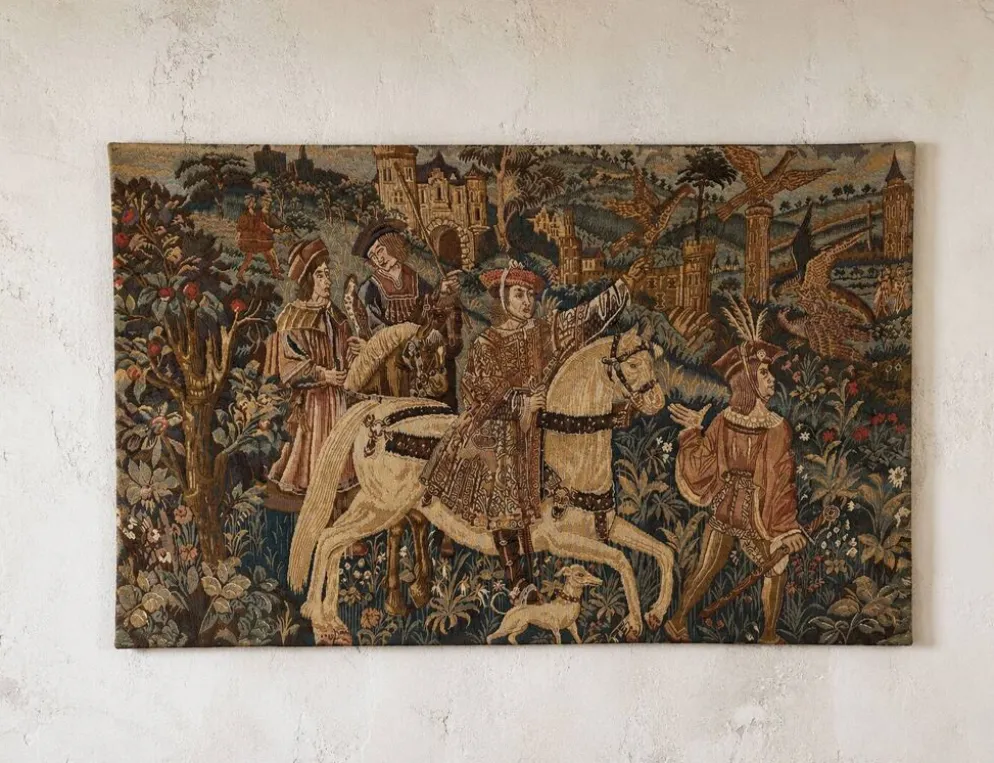 Tapisserie murale de style médiéval 100 × 64 cm