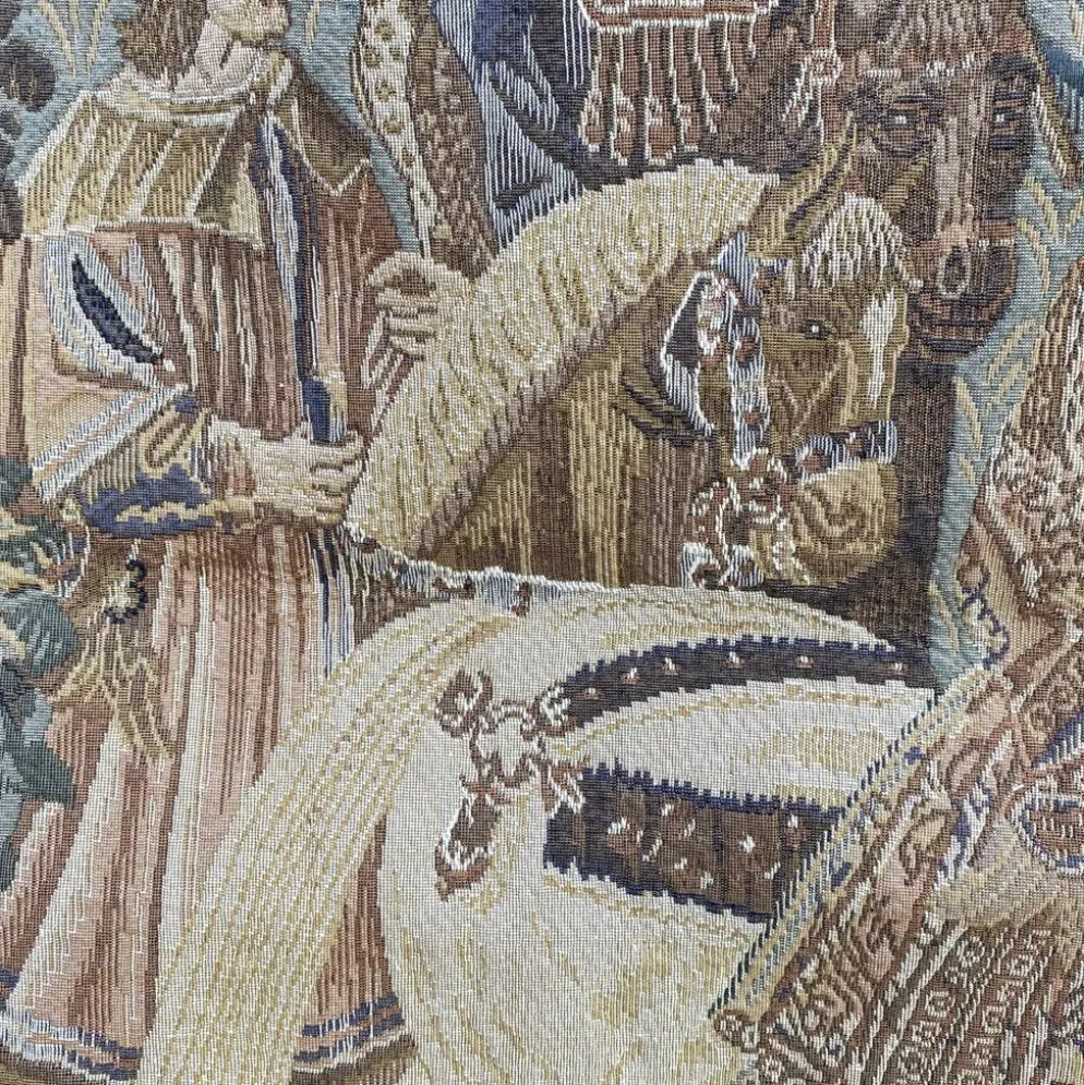 Tapisserie murale de style médiéval 100 × 64 cm