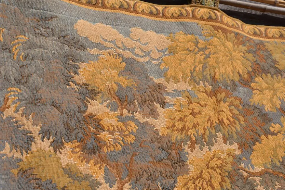 Tapisserie murale scène de chasse à courre