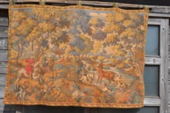 Tapisserie murale scène de chasse à courre