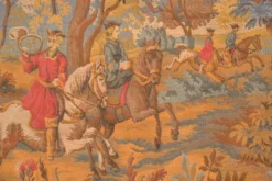 Tapisserie murale scène de chasse à courre