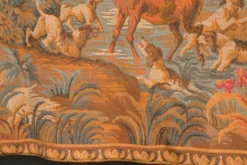 Tapisserie murale scène de chasse à courre