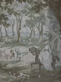 Tapisserie murale « Scène de chasse », style Louis XV, XXe siècle