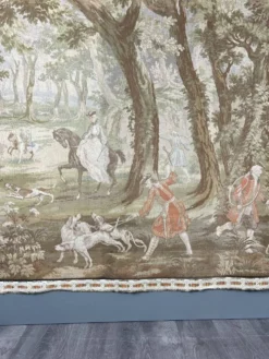 Tapisserie murale « Scène de chasse », style Louis XV, XXe siècle
