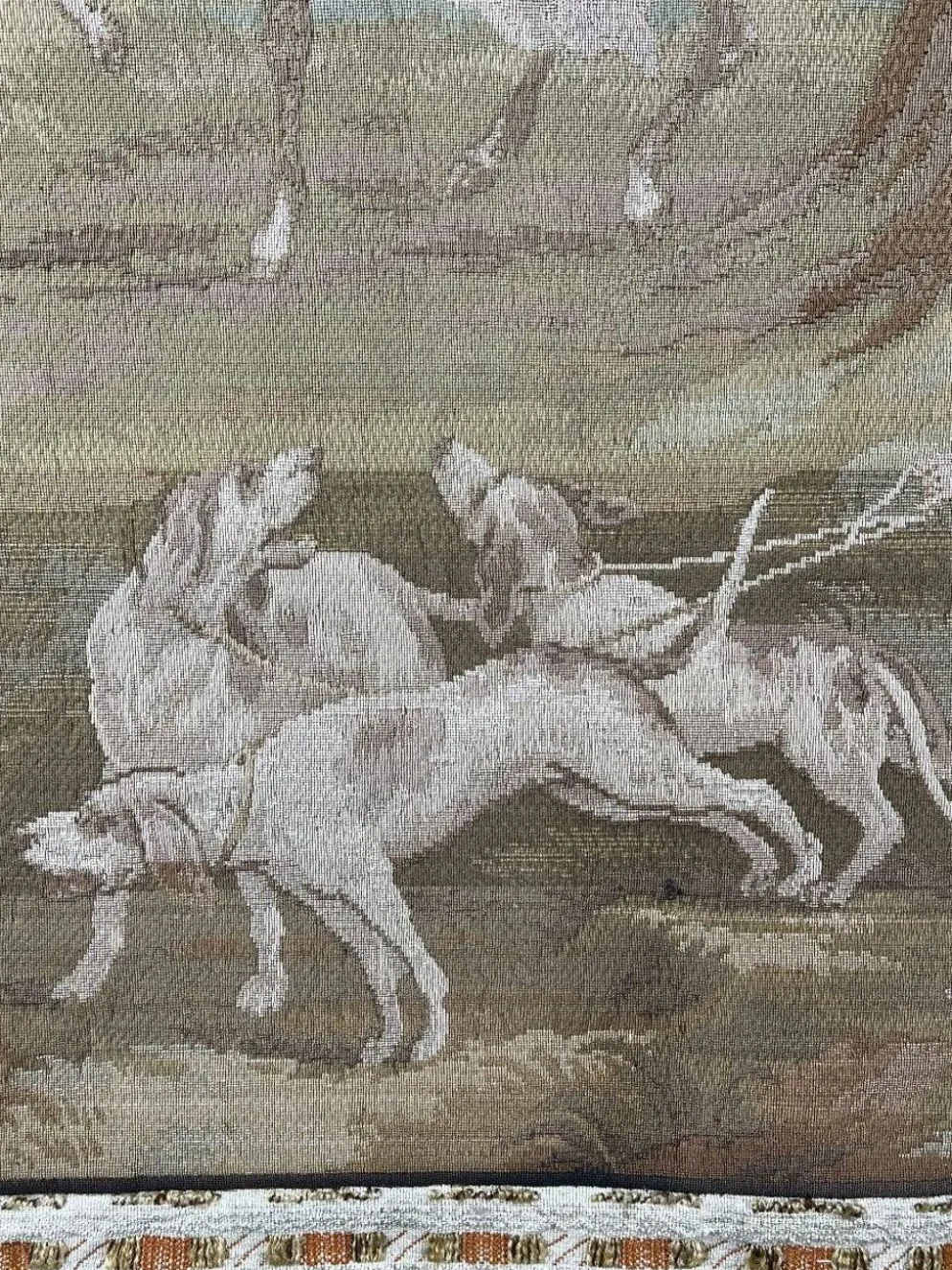 Tapisserie murale « Scène de chasse », style Louis XV, XXe siècle