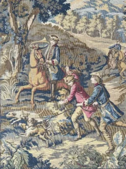Tapisserie Murale , Scène De Chasse à Courre , XXe Siècle