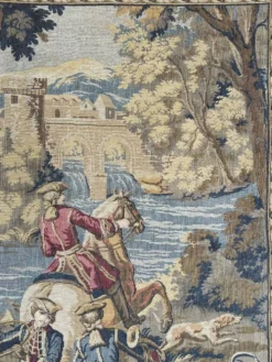 Tapisserie Murale , Scène De Chasse à Courre , XXe Siècle