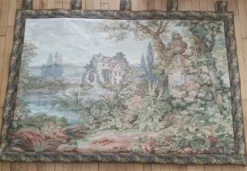 Tapisserie murale scène paysage de campagne