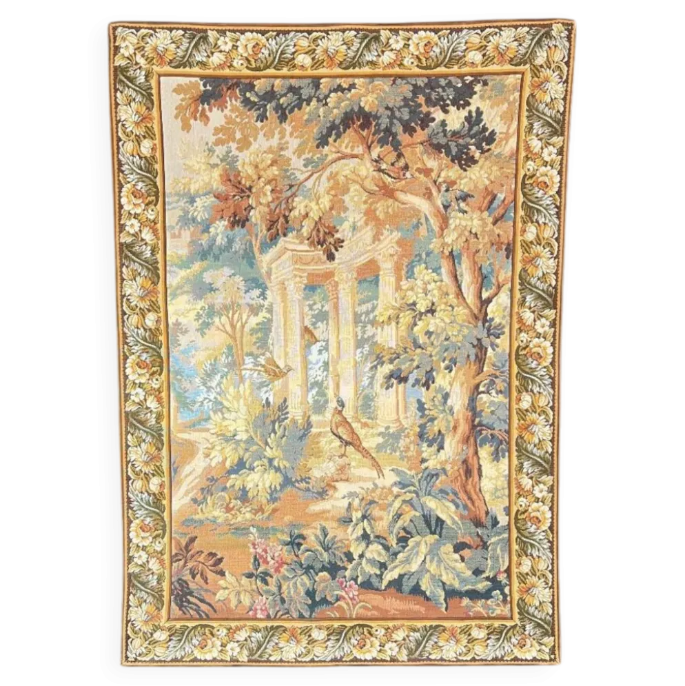 Tapisserie Murale , Scène Romantique Avec Ruines Antiques