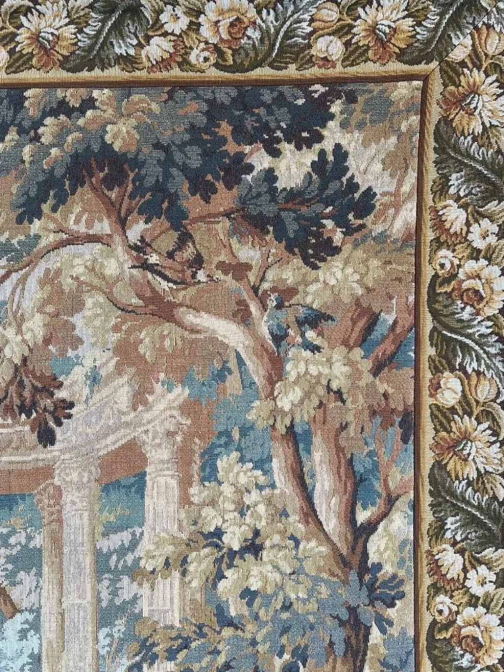 Tapisserie Murale , Scène Romantique Avec Ruines Antiques