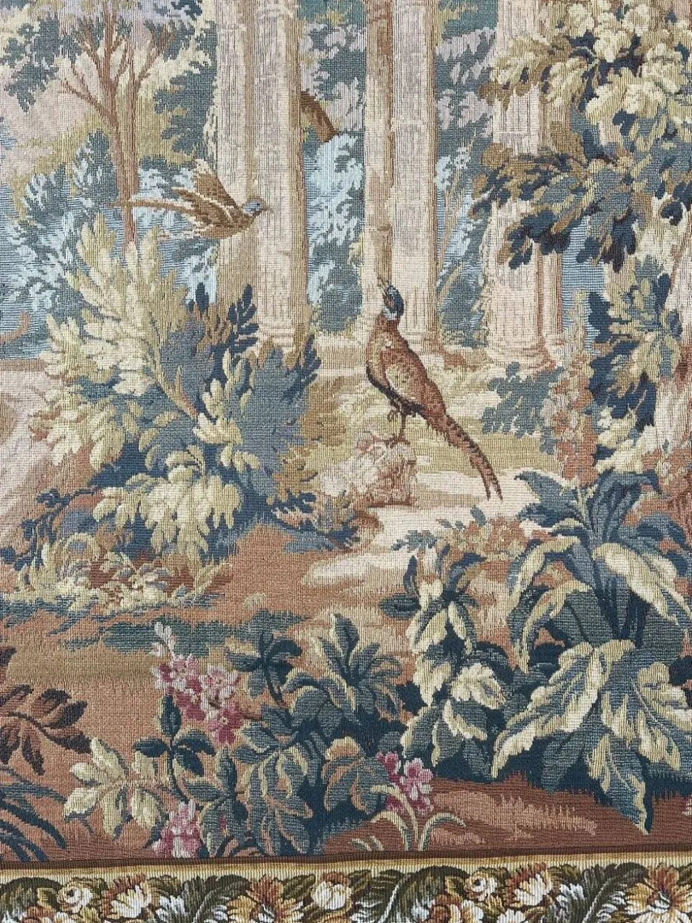 Tapisserie Murale , Scène Romantique Avec Ruines Antiques