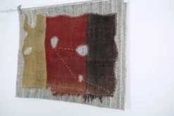 Tapisserie Murale Textile Vintage, Tenture Design, Art Textile, 88x106 Cm