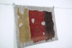 Tapisserie Murale Textile Vintage, Tenture Design, Art Textile, 88x106 Cm